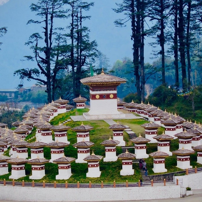 Đèo Dochula, Đèo Dochula, tháp 108 tháp Bhutan